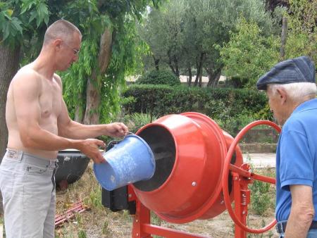 Preparation du b�ton