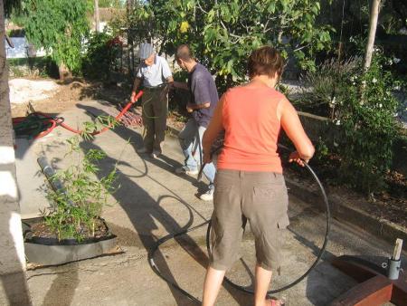 Mise en place du cable electrique