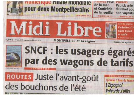 papa dans le Midi libre